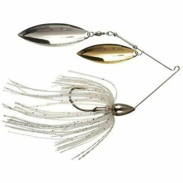 Gran Momento Nickel Frame Double Willow Spinnerbait Blue Shad Fishing Lure GR2977039